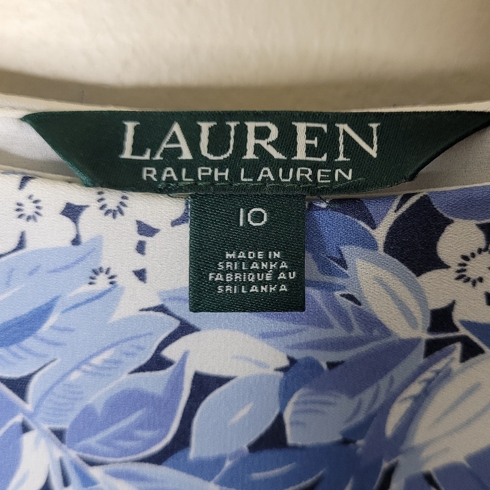 Lauren Ralph Lauren Floral Chiffon Midi Skirt Size 10 - Picture 8 of 11